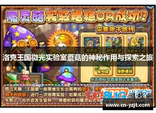 洛克王国微光实验室蘑菇的神秘作用与探索之旅