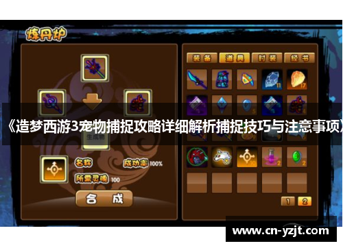《造梦西游3宠物捕捉攻略详细解析捕捉技巧与注意事项》