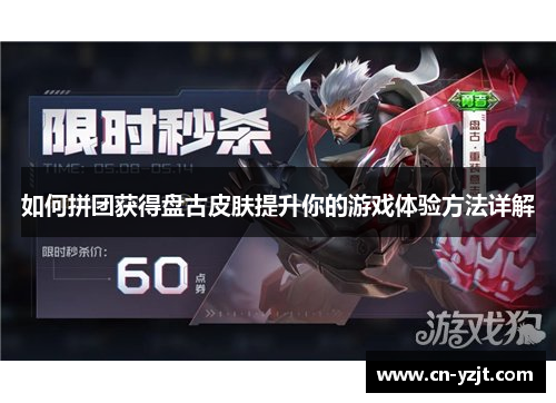 如何拼团获得盘古皮肤提升你的游戏体验方法详解